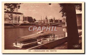 Postcard Old Paris International Exhibition in 1937 L & # 39Embarcadere Of Stars