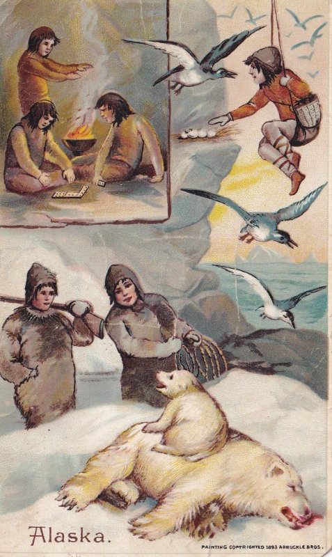 Arbuckle Bros Coffee Advertising Card, Alaska, circa 1880s (54243)