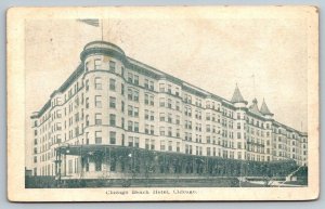 Chicago Beach Hotel   Illinois   Postcard  1908