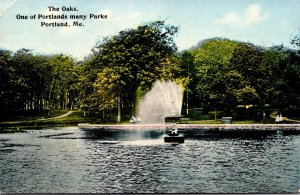 Maine Portland The Oaks Park 1912