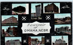 OMAHA, NE Nebraska Multi View 10 BUILDINGS    Postcard