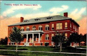 Mount~Mt Pleasant, MI Michigan  TRAINING SCHOOL  Isabella County  1912 Postcard