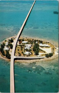 Aerial View Seven Mile Bridge Pigeon Key Postcard UNP VTG Koppel Unused Vintage 