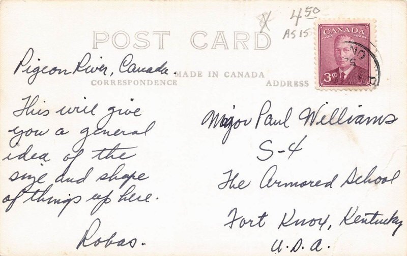 J83/ Pigeon River Ontario RPPC Postcard Exaggeration Comic Apples 154