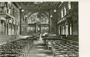 RPPC   Inside of a Church Somewhere