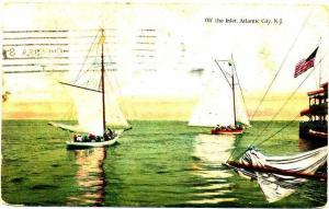 ATLANTIC CITY NJ - Off The Inlet - 1909