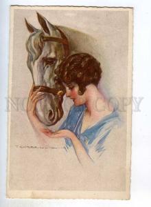 246569 HORSE Belle ART DECO by CORBELLA Vintage DEGAMI #63