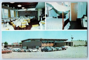 Sault Ste Marie Ont Canada Postcard The Canadian Motor Hotel c1950's Multiview