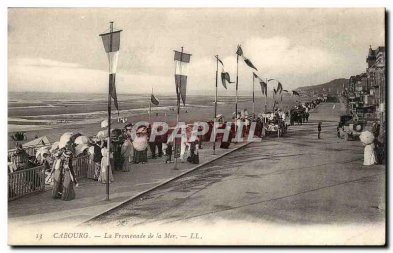 Old Postcard Cabourg The boat trip