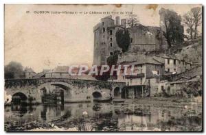 Clisson - Le Chateau and the Town Bridge - Old Postcard