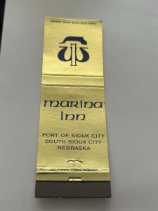 Matchbook Cover Marina Inn Sioux City Nebraska MB64