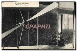 Old Postcard Aviation Wilbur Wright Airplane propellers Trials