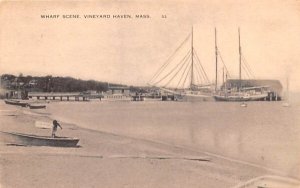 Wharf Scene in Vineyard Haven, Massachusetts