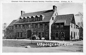 Emerson Hall, Emerson Literary Society, Hamilton College - Clinton, New York