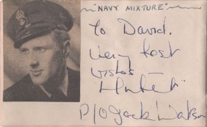 Jack Watson WW2 Navy Mixture Old Hand Signed Autograph