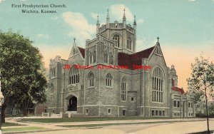 KS, Wichita, Kansas, First Presbyterian Church, Exterior Scene, Kress No A24828