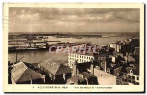 Old Postcard Boulogne Sur Mer Vue Generale and Embarcadere
