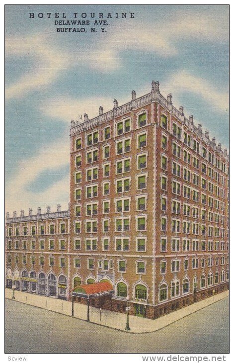 Hotel Touraine, Delaware Ave, Buffalo, New York, 1930-40s