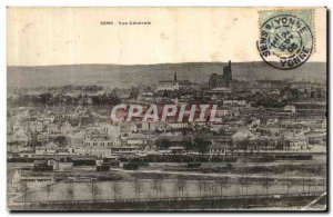 Old Postcard Sens Vue Generale