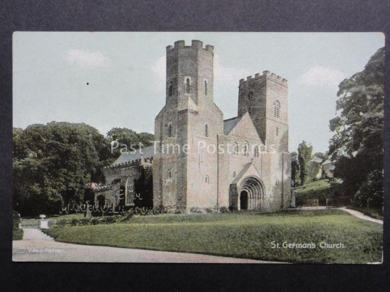 Cornwall: St. German's Church from 25 Baskerville Rd Wandsworth Common - Old PC