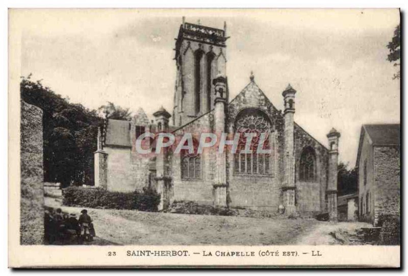 Old Postcard Saint Herbot La Chapelle