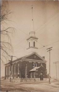 RPPC Postcard Lutheran Church Myerstown PA