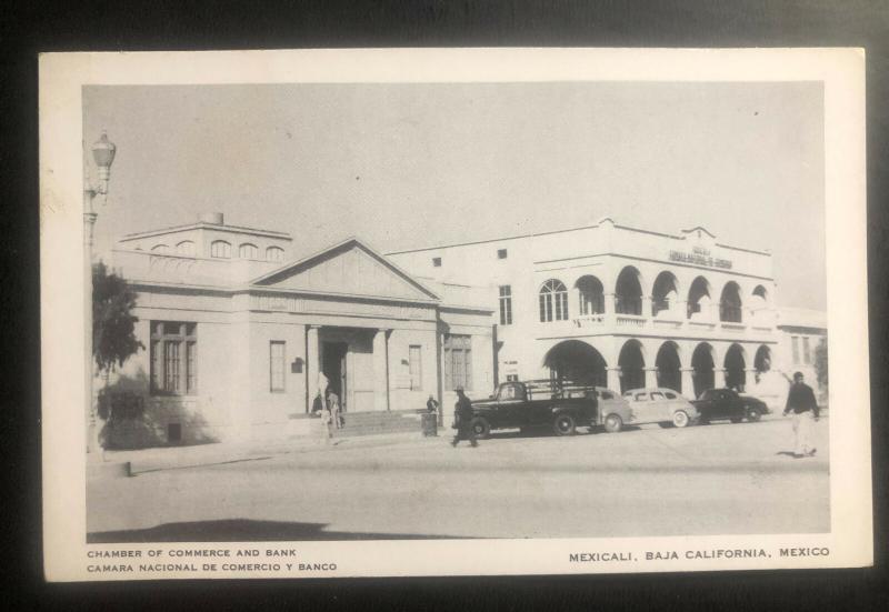 Mint Mexico Real Picture postcard RPPC Chamber Of Commerce bank Mexicali