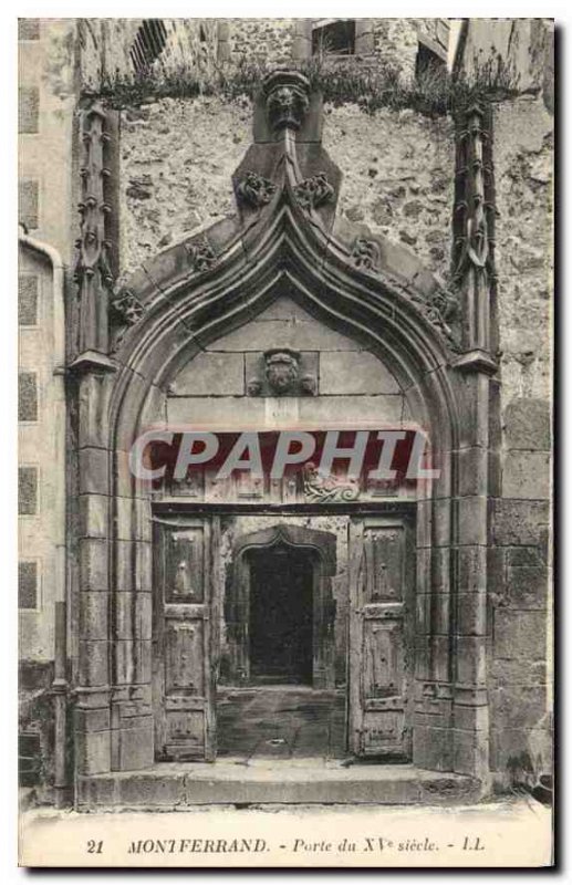 Postcard Montferrand Old Gate fifteenth century