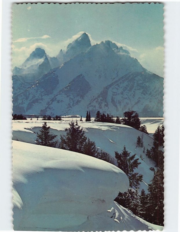 Postcard Wintertime In The Grand Tetons, Grand Teton National Park, Wyoming