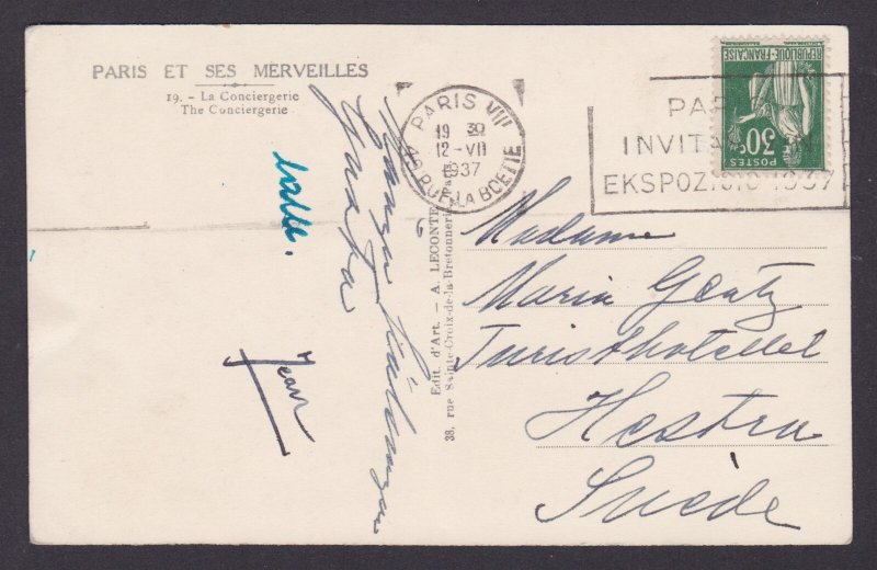 FRANCE, Postcard, Paris, The Conciergerie