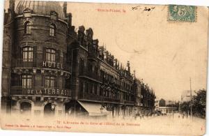 CPA BERCK-PLAGE - L'avenue de la gare et l'hotel (197730)