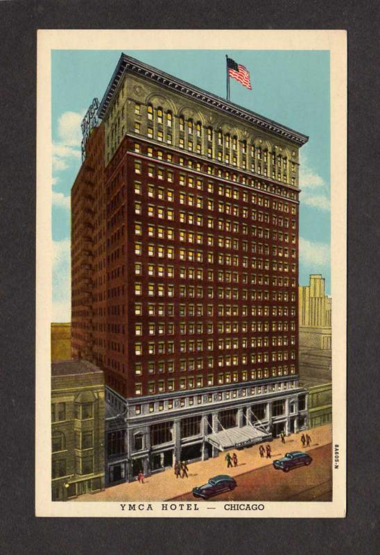 IL YMCA Hotel Chicago Illinois Postcard Vintage PC