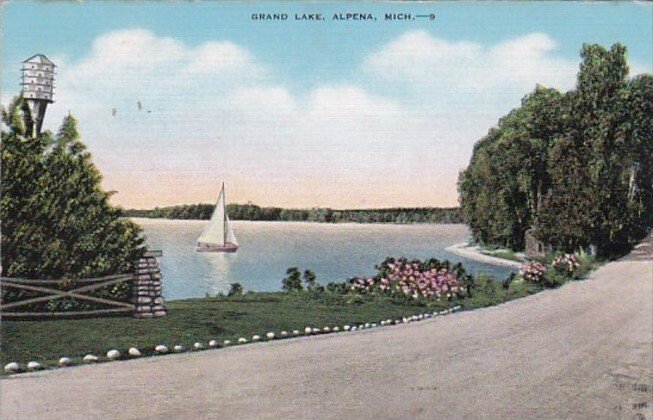 Michigan Alpena Sailing On Grand Lake