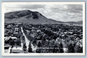 1948 Mount Helena From State Capitol Helena Montana MT RPPC Photo Postcard