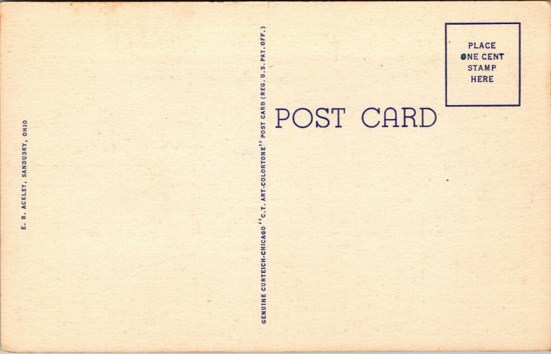 Vtg 1940 Greetings From Port Clinton On Lake Erie Ohio OH Large Letter Postcard