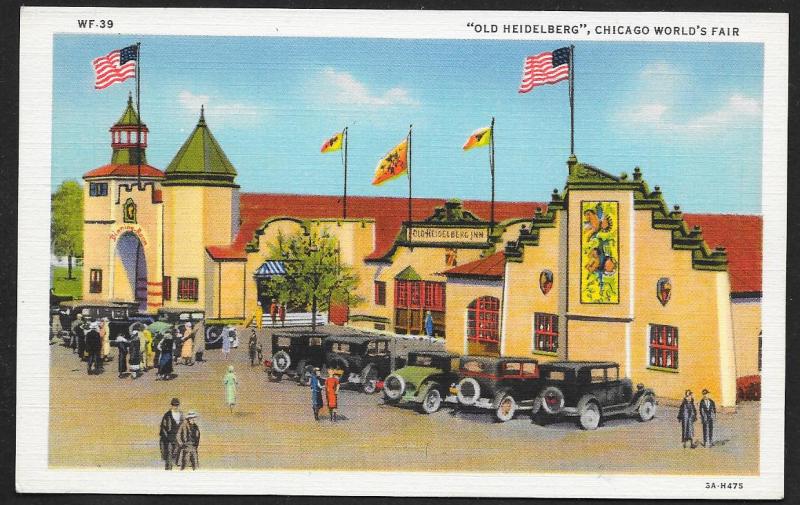 Chicago Worlds Fair 1933-1934 Old Heidelberg Chicago Illinois Unused c1933