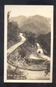 RPPC SEQUOIA NATIONAL PARK CALIFORNIA HIGHWAY SWITCHBACK REAL PHOTO POSTCARD