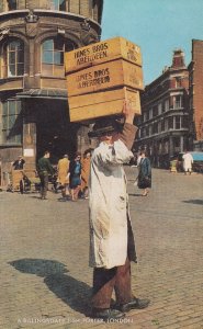 A Billingham Fish Porter London With Aberdeen Fish Boxes 1970s Postcard