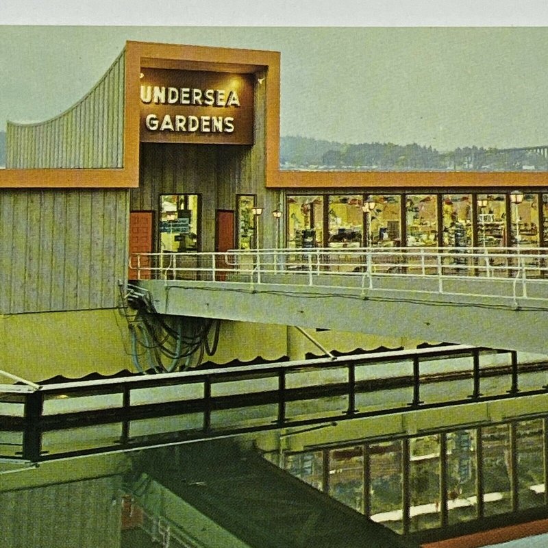 Vintage Undersea Gardens Oregon Newport Yaquina Bay Blvd Building OR
