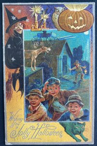 1910 Butler PA USA Picture Postcard Cover A Jolly Halloween