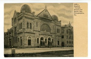 PA - Philadelphia. The Baptist Temple, Broad & Berks Sts circa 1906