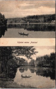 Czech Republic Výletní místo Valcha Vintage Postcard C065