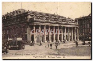 Bordeaux - The Grand Theater - Old Postcard