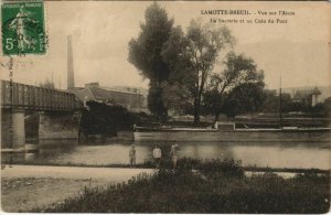 CPA lamotte-Breuil views ceviche - the mill and a corner of the bridge (1208195) 