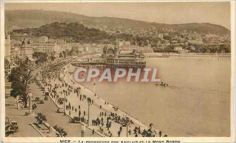 'Old Postcard Nice''s Promenade des Anglais and Mont Boron'