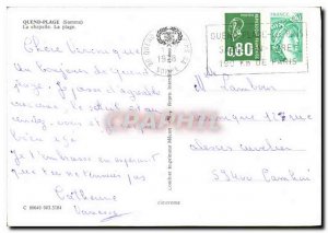 Postcard Modern Quend Plage Somme Chapel Beach