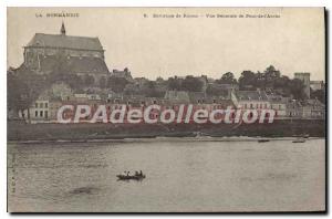 Postcard Old neighborhood of Rouen Vue Generale De Pont De I'Arche