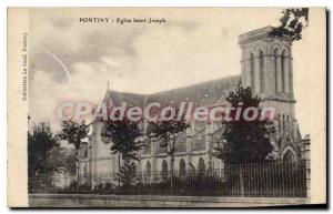 Postcard Old Pontivy Saint Joseph Church