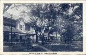 Batavia Java Indonesia Hotel Des Indes c1910 Postcard