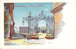 54 - Nancy - Place Stanislas, Chemins de Fer de l'Est, Illustrateur Hugo d'Al...